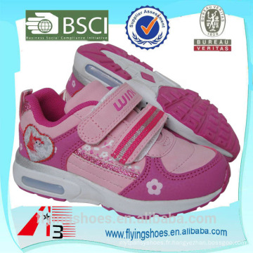 Chaussures de sport à talons hauts en rose avec VELCRO